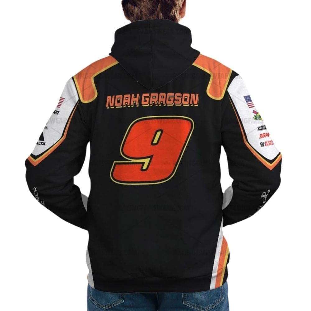 Noah Gragson Nascar Racing 2023 Bass Pro Shops Black Rifle Coffee Uniform All Over Print Hoodie