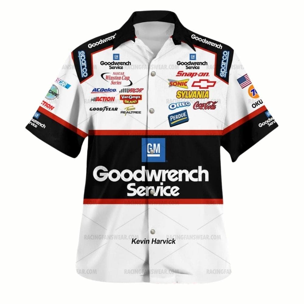 Kevin Harvick Nascar GM Goodwrench Service Racing Uniform Hawaiian Shirt