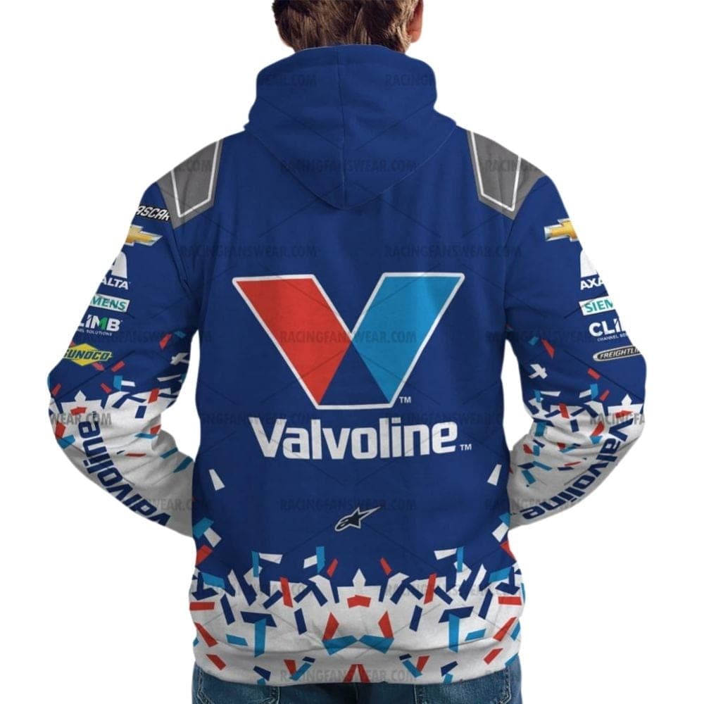William Byron Nascar Racing Valvoline 2024 Uniform All Over Print Hoodie