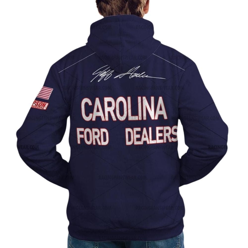 Jeff Gordon Nascar Racing Carolina Ford Dealers 1992 Uniform All Over Print Hoodie