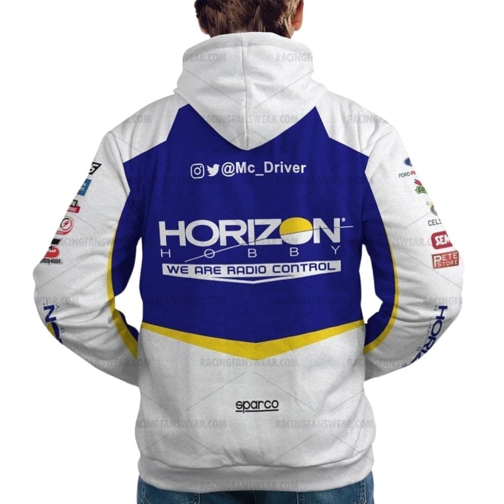 Michael McDowell Nascar Horizon Hobby 2023 Racing Uniform All Over Print Hoodie