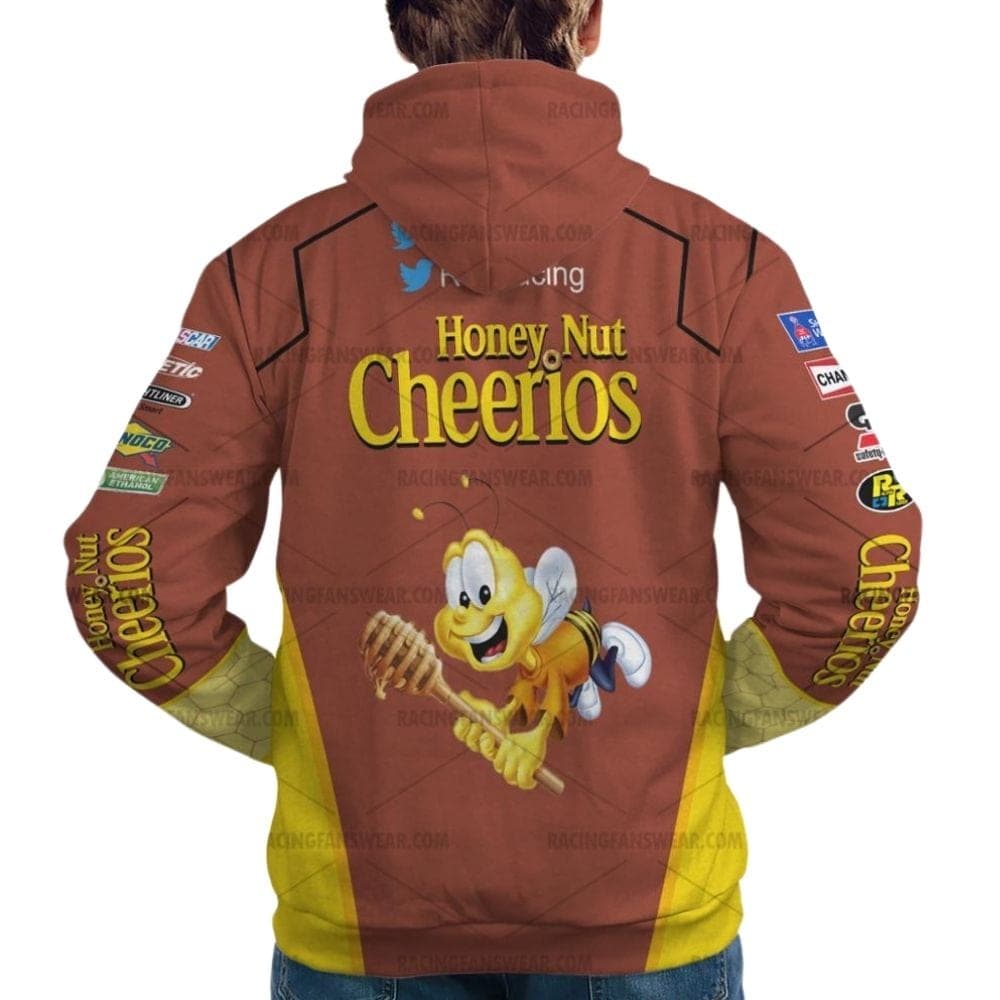Austin Dillon Nascar Racing 2013 Honey Nut Cheerios And Kroger Uniform All Over Print Hoodie