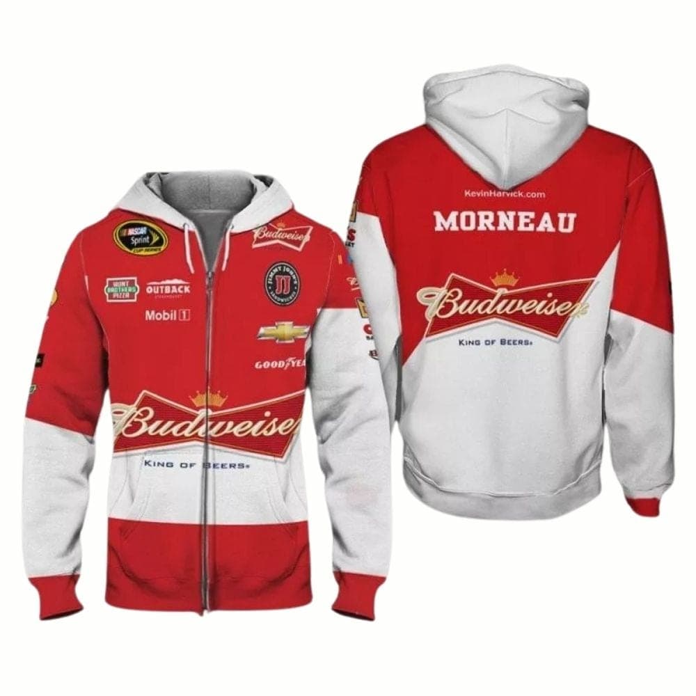 Kevin Harvick Budweiser King Of Beers Racing All-over Print Hoodie
