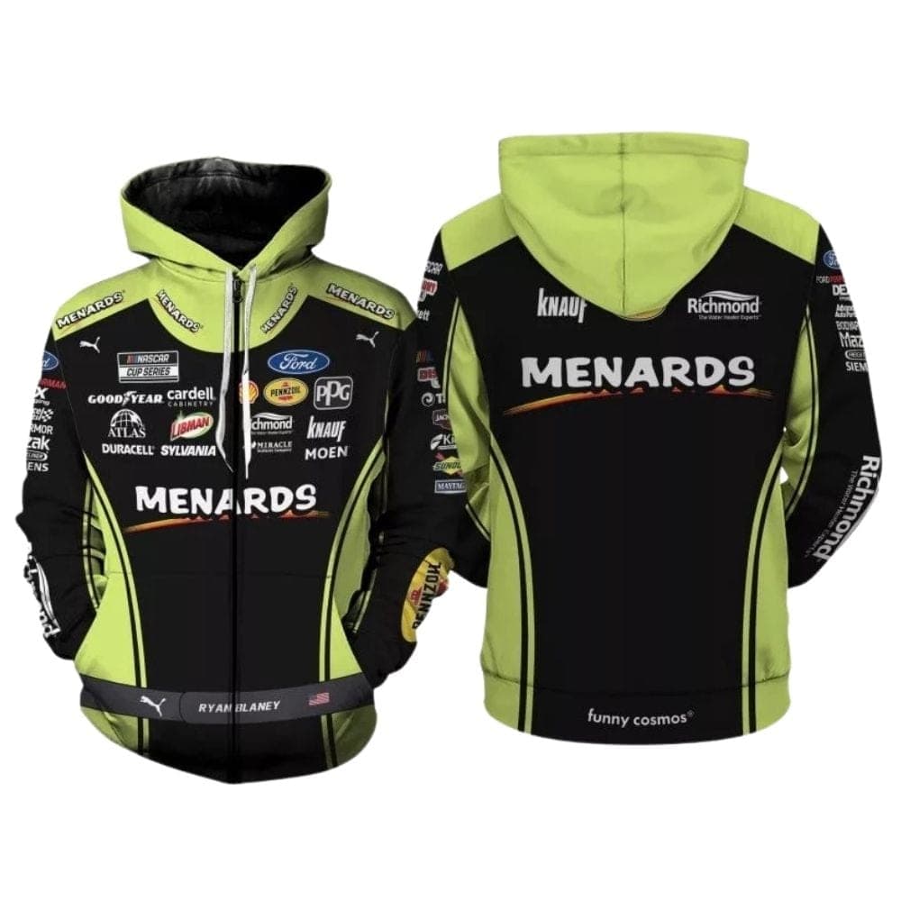 Ryan Blaney Nascar 2022 Racing Uniform All Over Print Hoodie