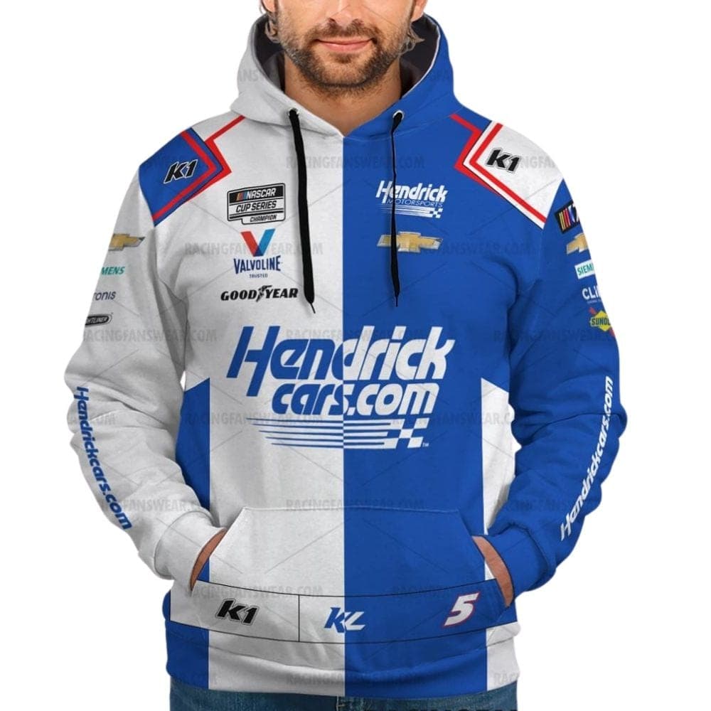 Kyle Larson Nascar 2023 HendrickCars Racing All Over Print Hoodie