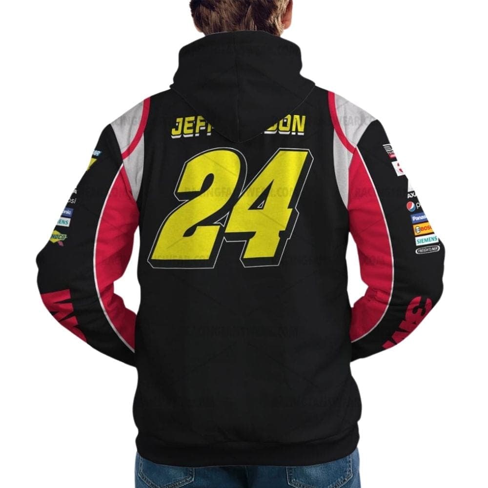 Jeff Gordon 24 Nascar Racing 3M Uniform All Over Print Hoodie
