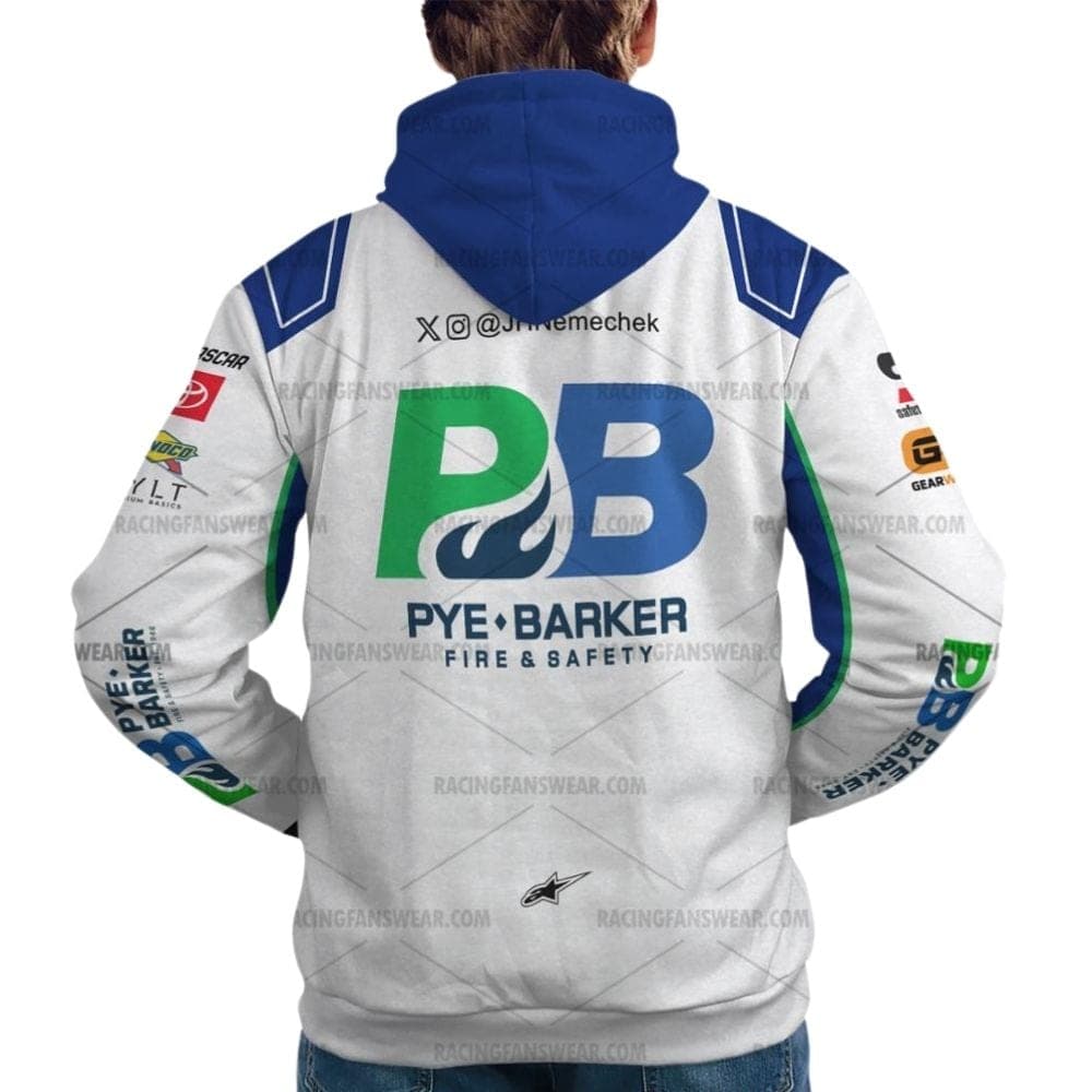 John Hunter Nemechek Nascar Racing Pye Barker Fire Safety 2025 Uniform All Over Print Hoodie
