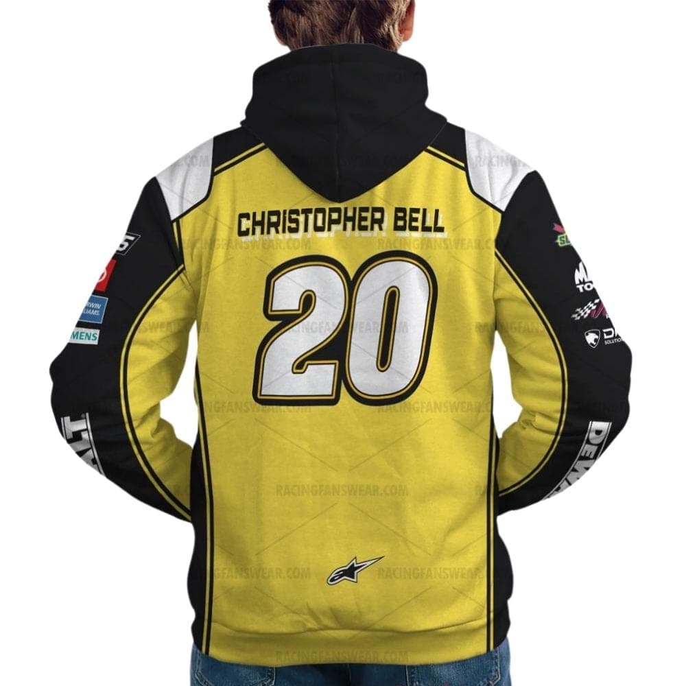 Christopher Bell 20 Nascar 2023 Racing Dewalt Uniform All Over Print Hoodie