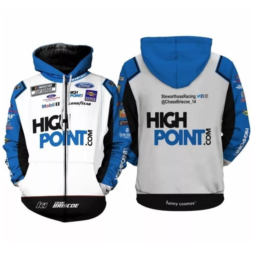 Chase Briscoe Nascar Racing High Point Uniform All Over Print Hoodie